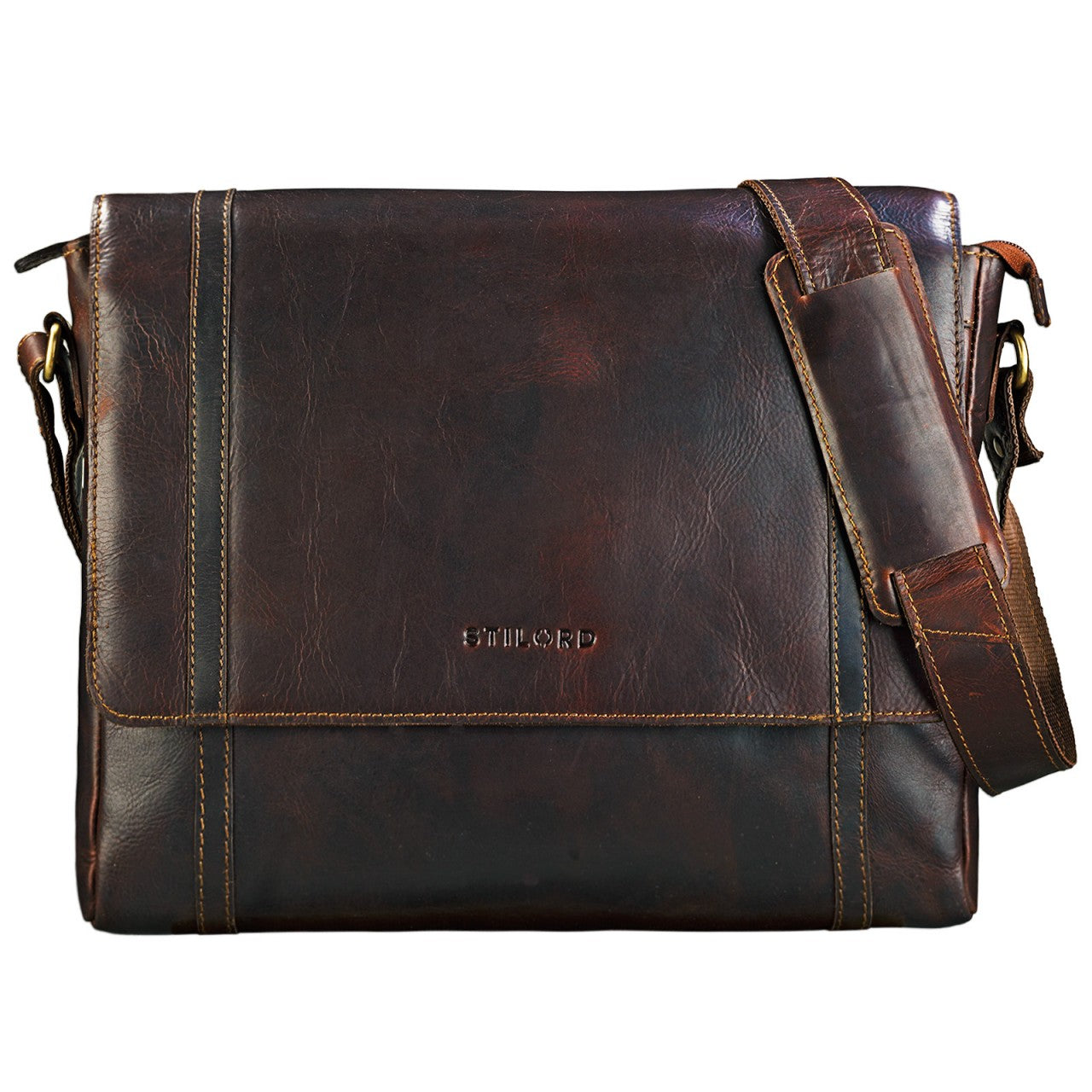 Collegetasche Bürotasche aus Leder Herren Damen