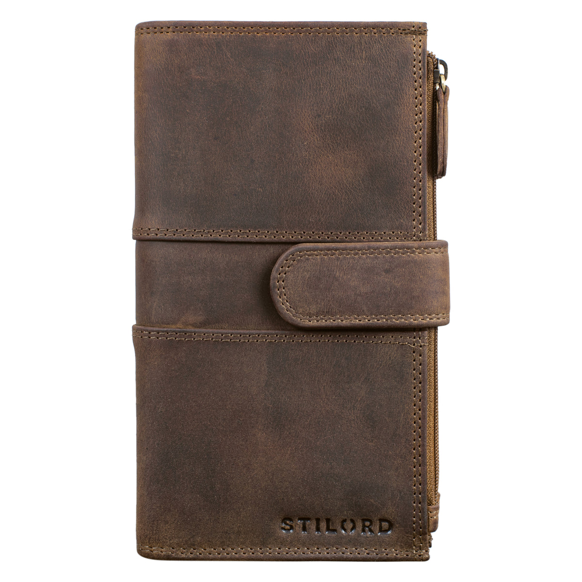 Brieftasche RFID Leder braun