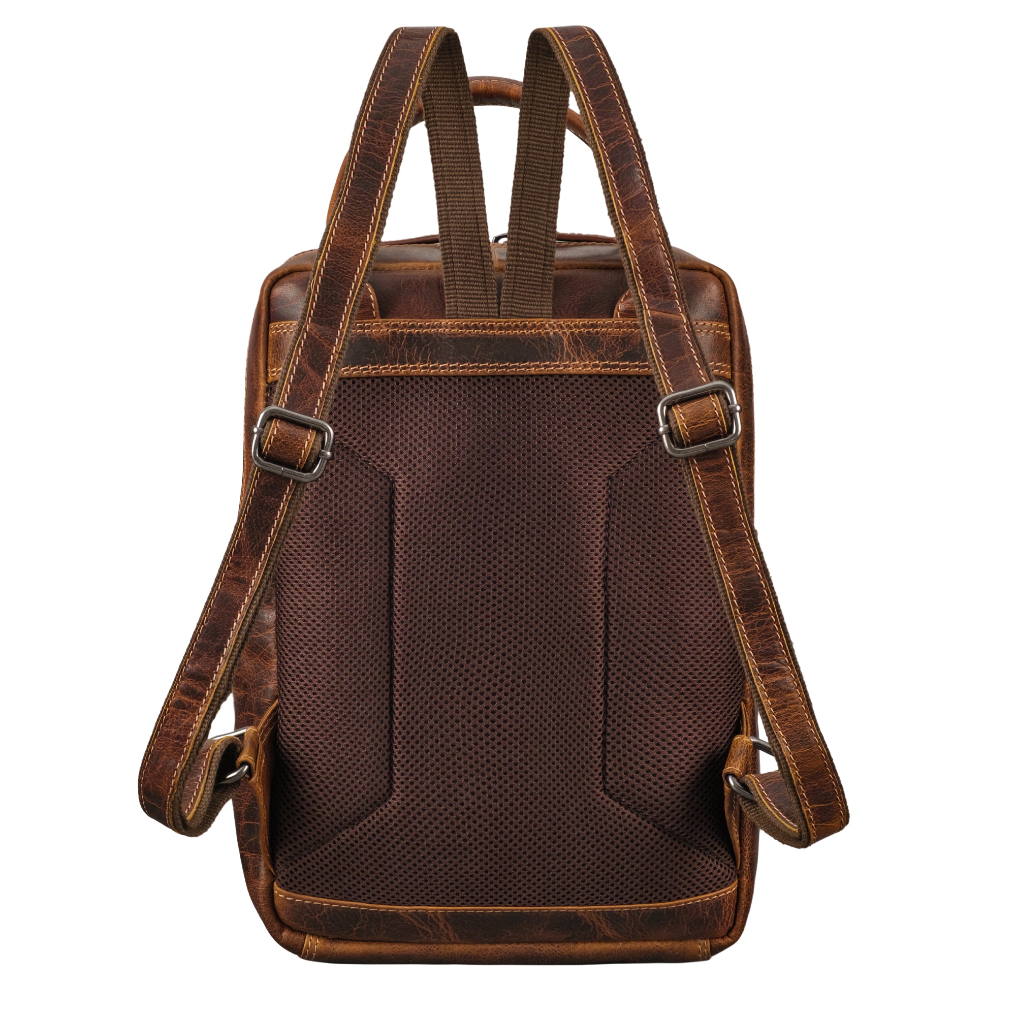 damen rucksack echt leder braun