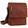"Finn" Pequeña Bandolera De Cuero Hombre Vintage 8 4 Pulgada