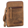 „Indie“ Bolso Pequeño Cuero Vintage Para Cuello Mujer Hombre Festival