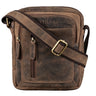 "Jamie" Bolso De Cuero Hombre Vintage Pequeño Para Viaje Y Diario