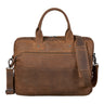 "Alvin" Bolsa De Cuero Business Para Laptop 15" Vintage De Hombro