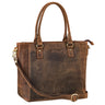 "Abigail" Bolso de Cuero para Mujeres Vintage Shopper Oficina