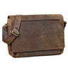 "Jan" Bolsa De Cuero Para Laptop 15,6" Para Hombre Y Mujer De Hombro