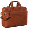 "Thompson" Bolsa De Cuero Vintage Business Grande Maletín Para Maestro
