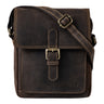 "Martinez" Pequeña Bolsa Cuero para Hombre Vintage Messenger Bandolera