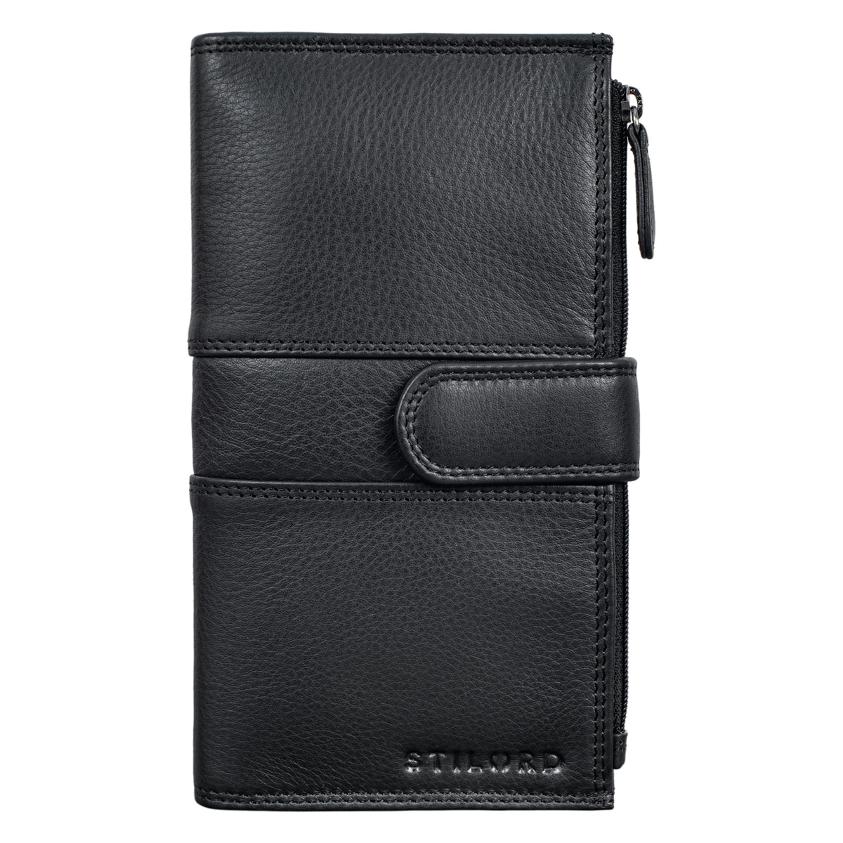 RFID Brieftasche Leder schwarz