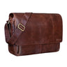 "Lonzo" Bolsa Vintage De Cuero De Búfalo Messenger Bag