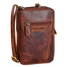 "Peter" 2-en-1 Cartera de Cuero para Pecho y Porta Móvil para Hombre