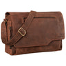 "Marvin" Bolsa De Cuero De Hombro Diseño Vintage Moderno