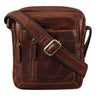 "Jamie" Bolso De Cuero Hombre Vintage Pequeño Para Viaje Y Diario