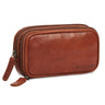 „Fiore“ Estuche De Cuero Vintage Con Cremallera Porta Plumas Y Estuche