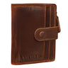 "Beckett" Tarjetero Cuero RFID Hombre Mini Cartera Estilo Vintage