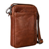 "Fiete" 2-en-1 Bolsa de Cuero Hombro y Muñeca Multifuncional Hombre