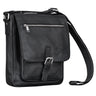 "Renato" Bolso Clásico de Cuero para Hombre Mediano Tipo Bandolera