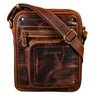 „Randall“ Bolsa Vintage De Cuero Bandolera A5 Bolsa Para Tableta