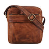"Craig" Bolsa de Cuero para Hombre Pequeña y Práctica Bandolera