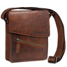 "Steve" Bolso De Cuero Hombre 8 Vintage Pequeño Para Tableta Hombro
