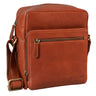 "Nathan" Pequeña Bolsa de Cuero para Hombre Marrón Vintage Bandolera