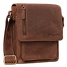 "Finn" Pequeña Bandolera De Cuero Hombre Vintage 8 4 Pulgada