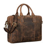 "Zacharias" Maletín Vintage De Cuero Business XL 15,6"