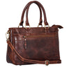 "Frauke" Bolsa de Cuero Organizada para Mujeres Vintage con Correa