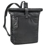 "Lutz" Mochila XL Rolltop de Cuero para Hombre con Laptop 16-17,3"
