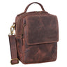 "Gideon" Bolso de Cuero Vintage para Hombre Pequeño y Elegante