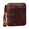 "Carson" Pequeña Bolsa de Cuero para Hombre Vintage Messenger