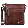 "Cameron" Bolsa De Cuero Pequeña Vintage Cruzada DIN A5 8 4 Pulgadas