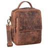 Segunda Opción "Gideon" Bolso de Mano Hombre Cuero Vintage