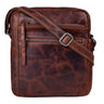 „Garcia“ Bolso Pequeño De Cuero Marrón Vintage Tipo Messenger Hombre