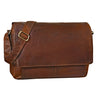"Lonzo" Bolsa Vintage De Cuero De Búfalo Messenger Bag