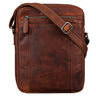 "Fox" Bolsa de Cuero para Hombre Vintage Messenger Pequeña y Elegante