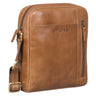 "Clint" Bolsa de Cuero para Hombre Pequeña para Tablet con Correa