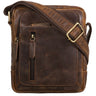 "Jamie" Bolso De Cuero Hombre Vintage Pequeño Para Viaje Y Diario