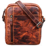 "Quentin" Bolso de Cuero para Hombre Pequeño Tipo iPad Bandolera