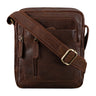 "Jamie" Bolso De Cuero Hombre Vintage Pequeño Para Viaje Y Diario