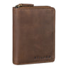 "Giannis" Billetera Mini Hombre Cuero RFID Vertical Vintage