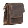 „Pete“ Bandolera De Cuero Hombre Pequeña Vintage Messenger Bag