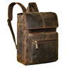 "Sangro" Mochila Vintage Cuero Hombre Con 2 Compartimentos Portátil 15,6-16''