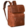 "Sangro" Mochila Vintage Cuero Hombre Con 2 Compartimentos Portátil 15,6-16''
