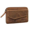 "Cruz" Llavero De Cuero Vintage Con Protección RFID Elegante