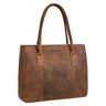"Janita" Bolso Hombro Mujer Grande de Cuero Compartimento Laptop 15,6"