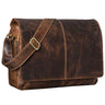 "Alex" Bolso Vintage De Cuero Unisex Para Negocios Hombres Y Mujeres