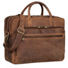 "Dawson" Maletín De Cuero Vintage 15,6" Bolso Con Compartimento Laptop