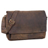 Segunda opción "Lonzo" Bolso de hombro de piel vintage