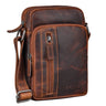 Segunda Opción "Amadeo" Bolso de Cuero para Hombre Elegante Pequeño Crossbody