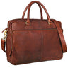 "Aaron" Bolso De Cuero Portátil 15 6 Maletín Trabajo Oficina Hombre